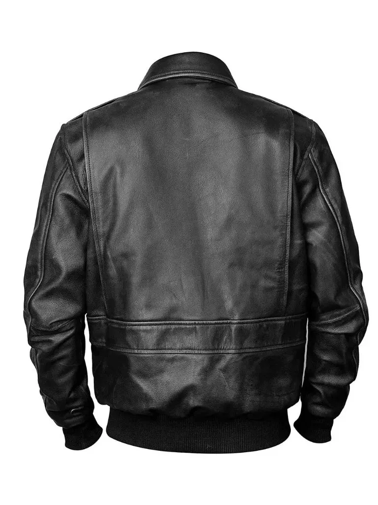 A2 Aviator Bomber Leather Jacket