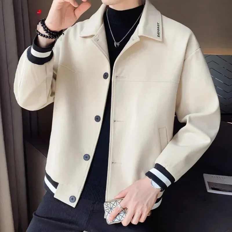 Aidase Men's Wool & Blends Jackets New In Male Coats Spring Autumn Original Brands Joker Stylish Fast Delvery Casual Cold Y2k Aesthetic