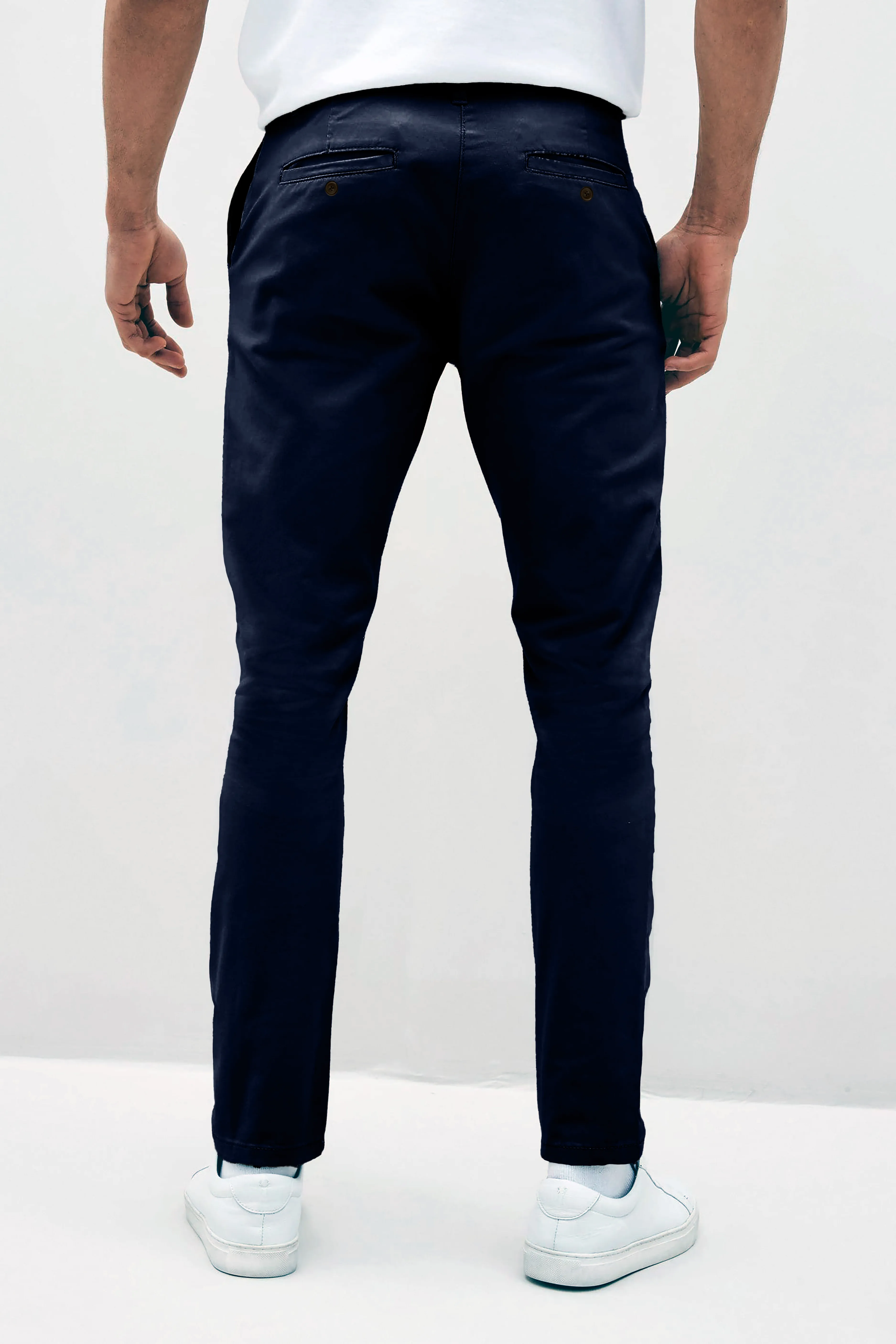 Beckett premium stretch chino pant in Navy