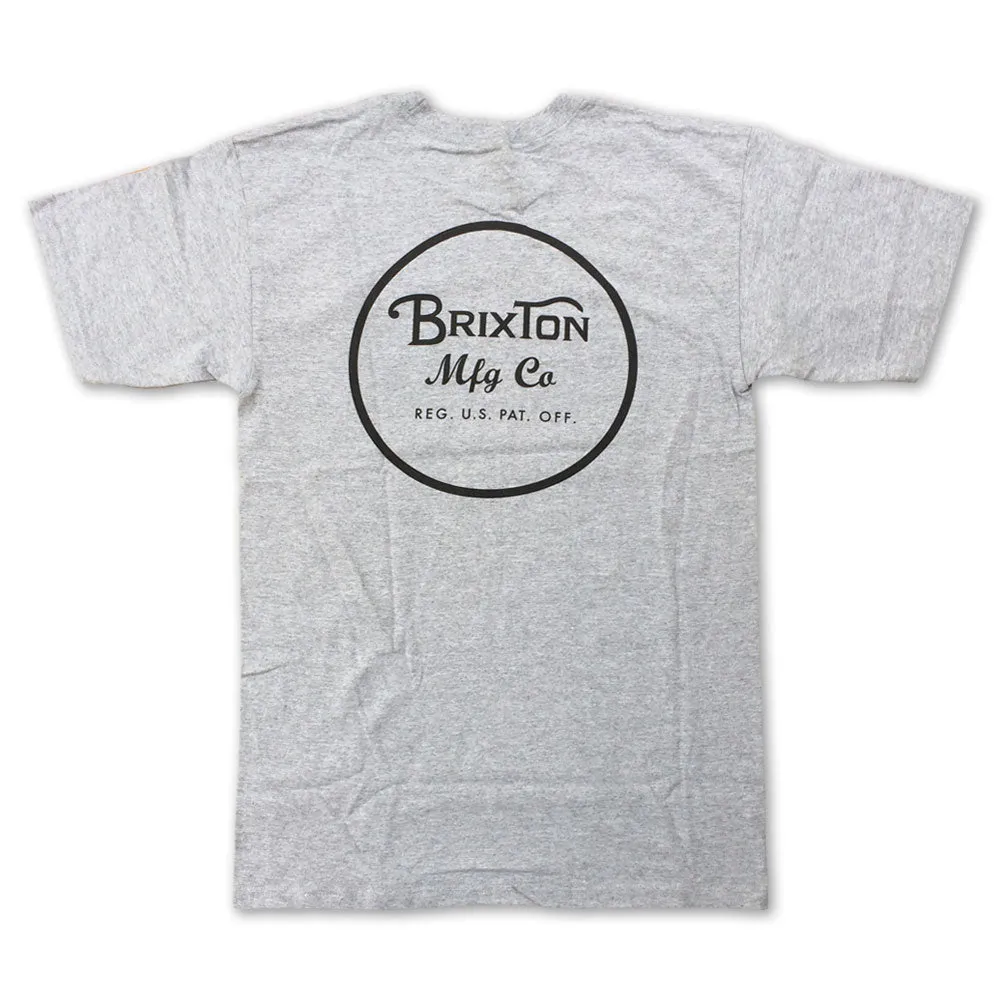 Brixton Wheeler II T-Shirt Heather Grey