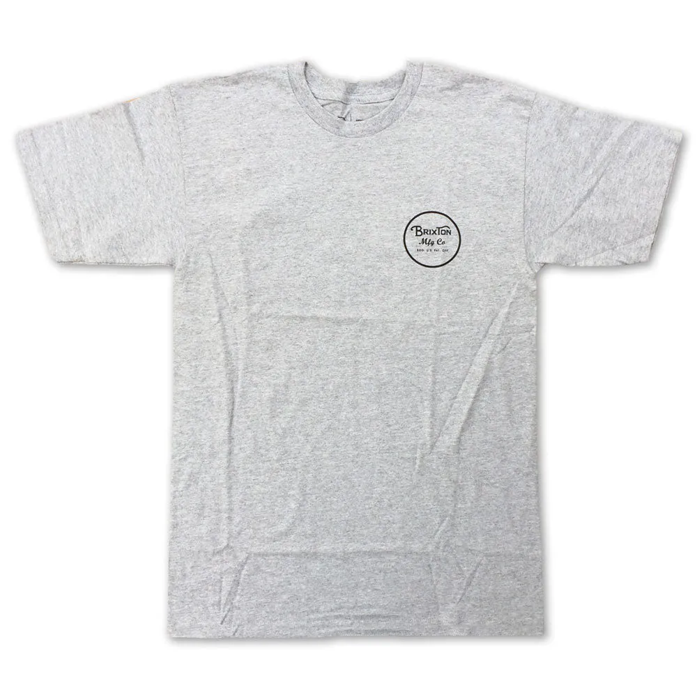 Brixton Wheeler II T-Shirt Heather Grey