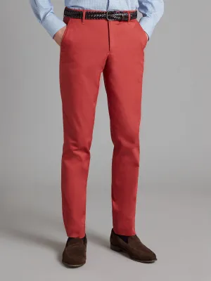 Brompton Chinos - Brick Red