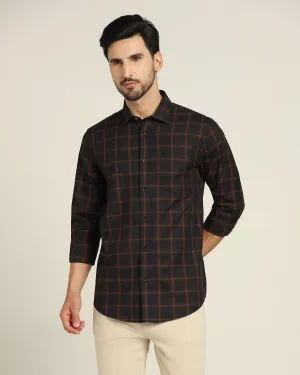 Casual Black Check Shirt - Tyler