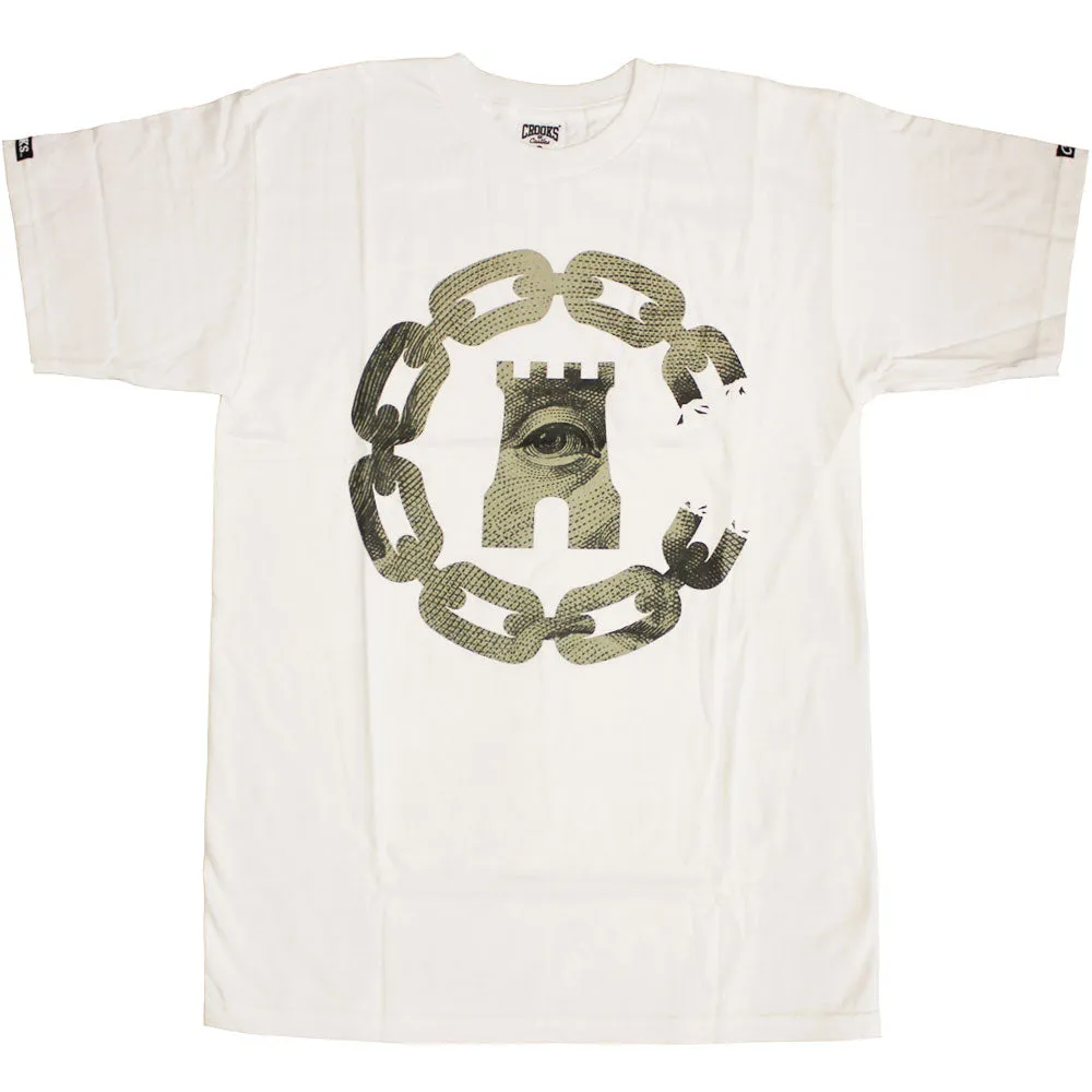 Crooks & Castles Currency Chain C T-Shirt White