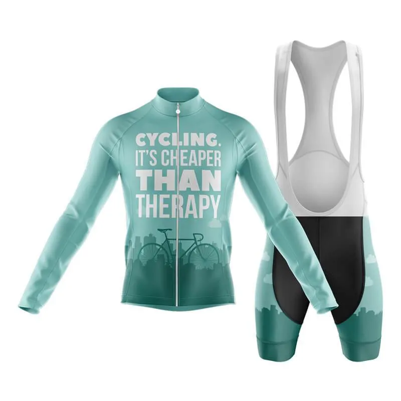 Cycling. It's Cheaper Than Therapy (V1) Club Cycling Kit