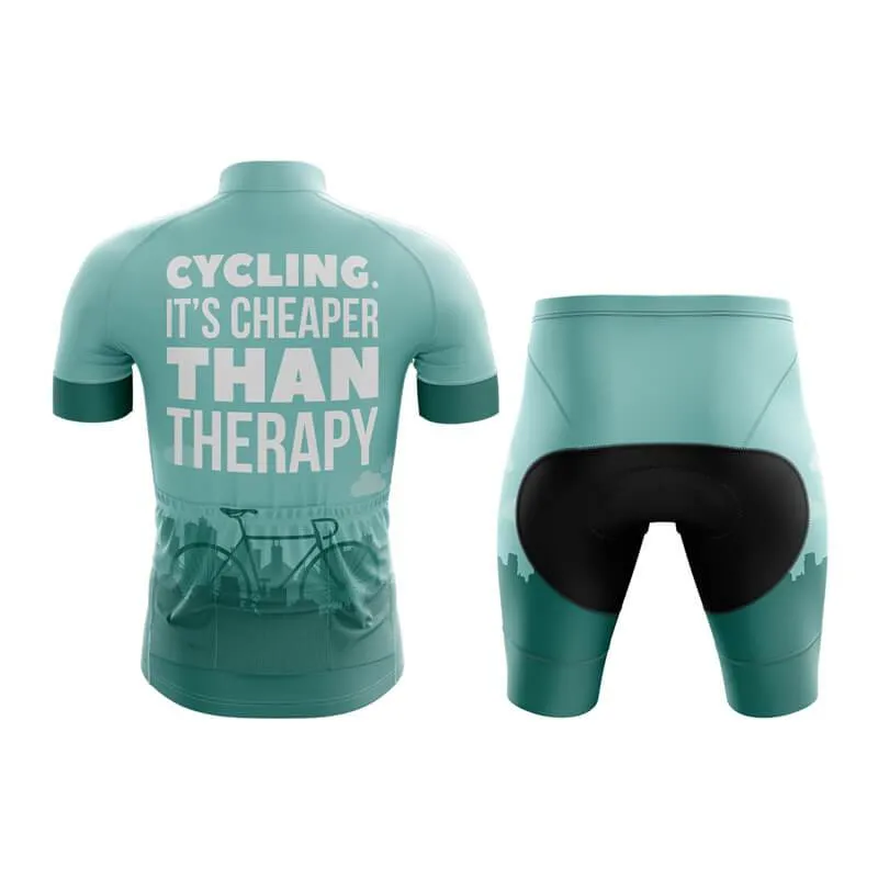 Cycling. It's Cheaper Than Therapy (V1) Club Cycling Kit