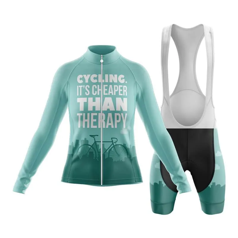 Cycling. It's Cheaper Than Therapy (V1) Club Cycling Kit