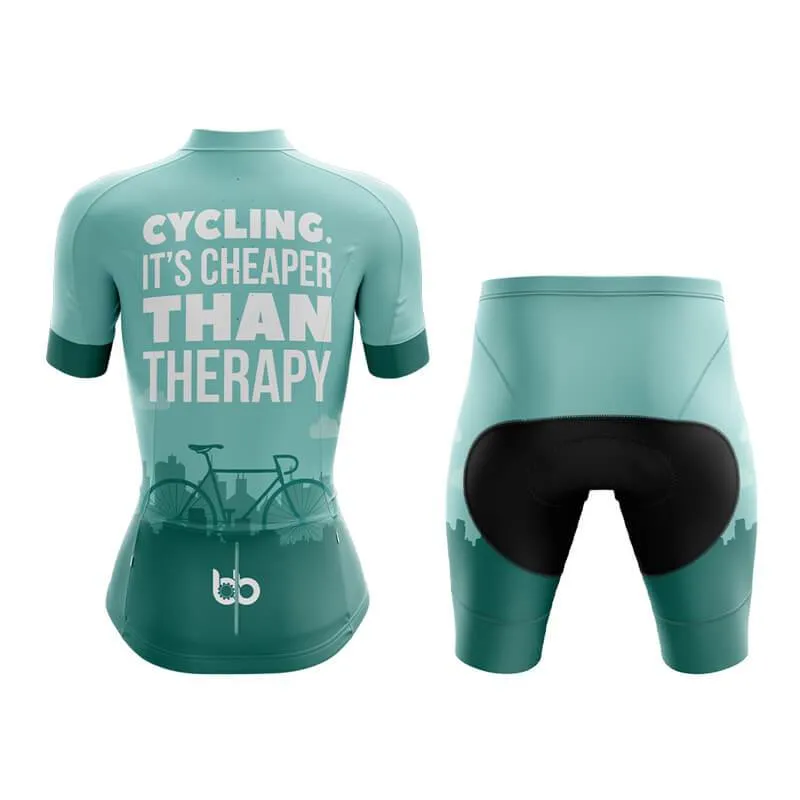 Cycling. It's Cheaper Than Therapy (V1) Club Cycling Kit