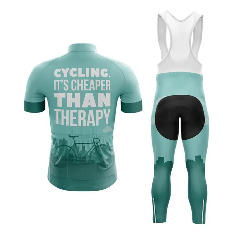 Cycling. It's Cheaper Than Therapy (V1) Club Cycling Kit