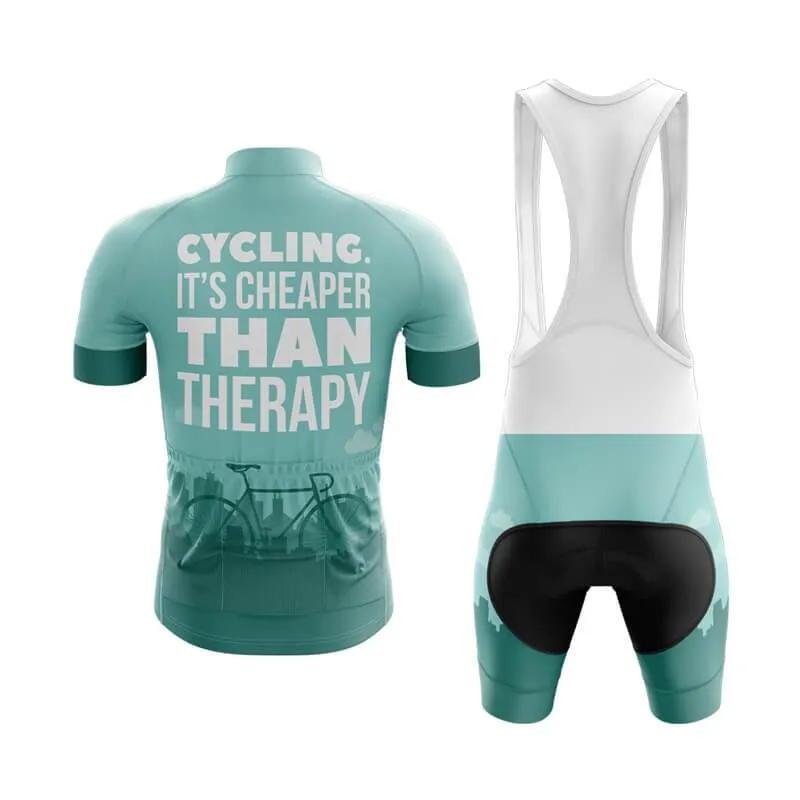 Cycling. It's Cheaper Than Therapy (V1) Club Cycling Kit