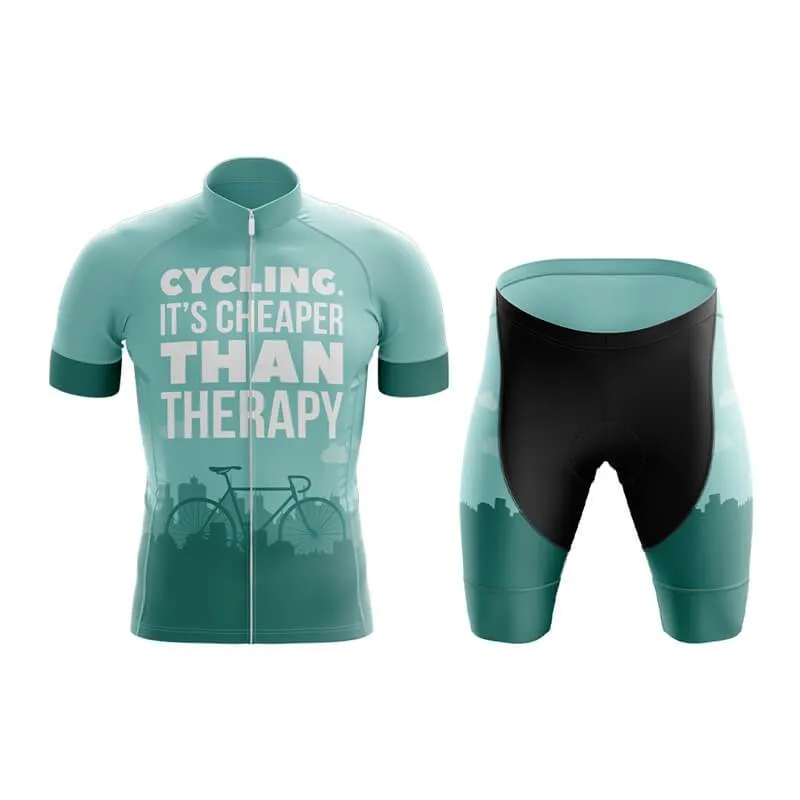 Cycling. It's Cheaper Than Therapy (V1) Club Cycling Kit