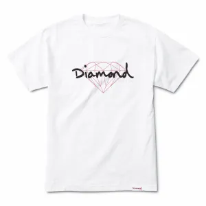 Diamond Supply Co Brilliant Script T-shirt White