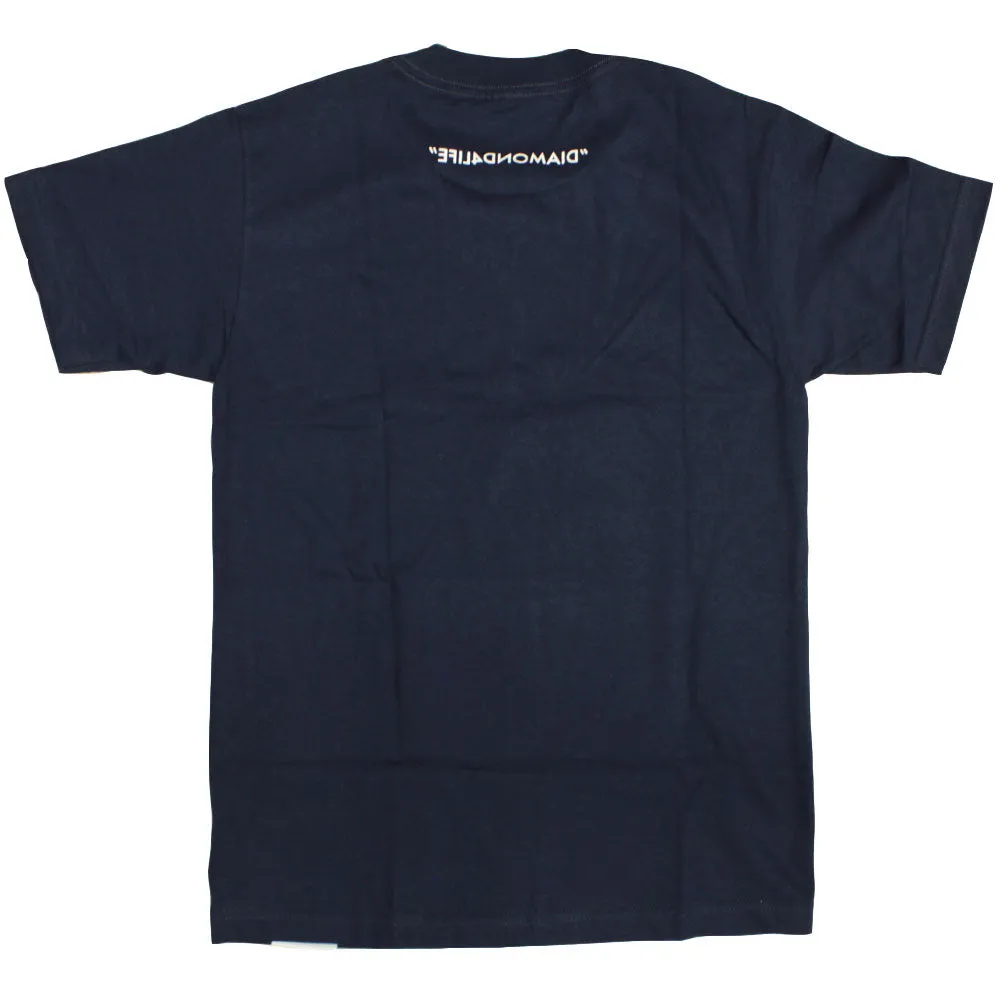 Diamond Supply Co Diamond 4 Life T-shirt Navy