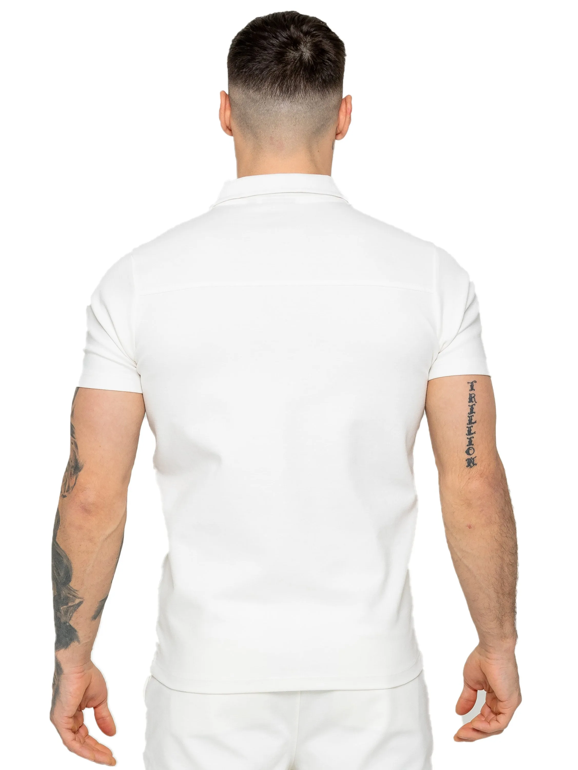 Enzo | Mens Open Collar Polo Shirt