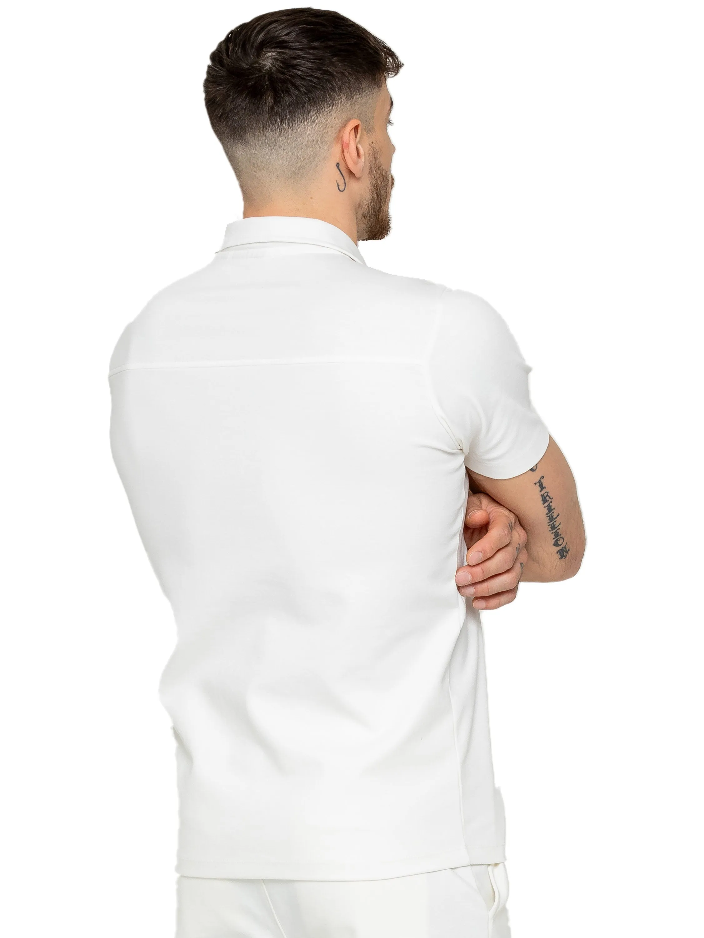 Enzo | Mens Open Collar Polo Shirt