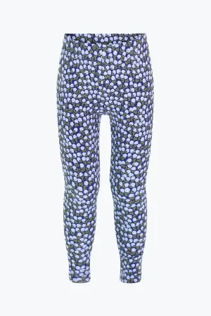 Girls Lolly Legging in Blue Wildflower