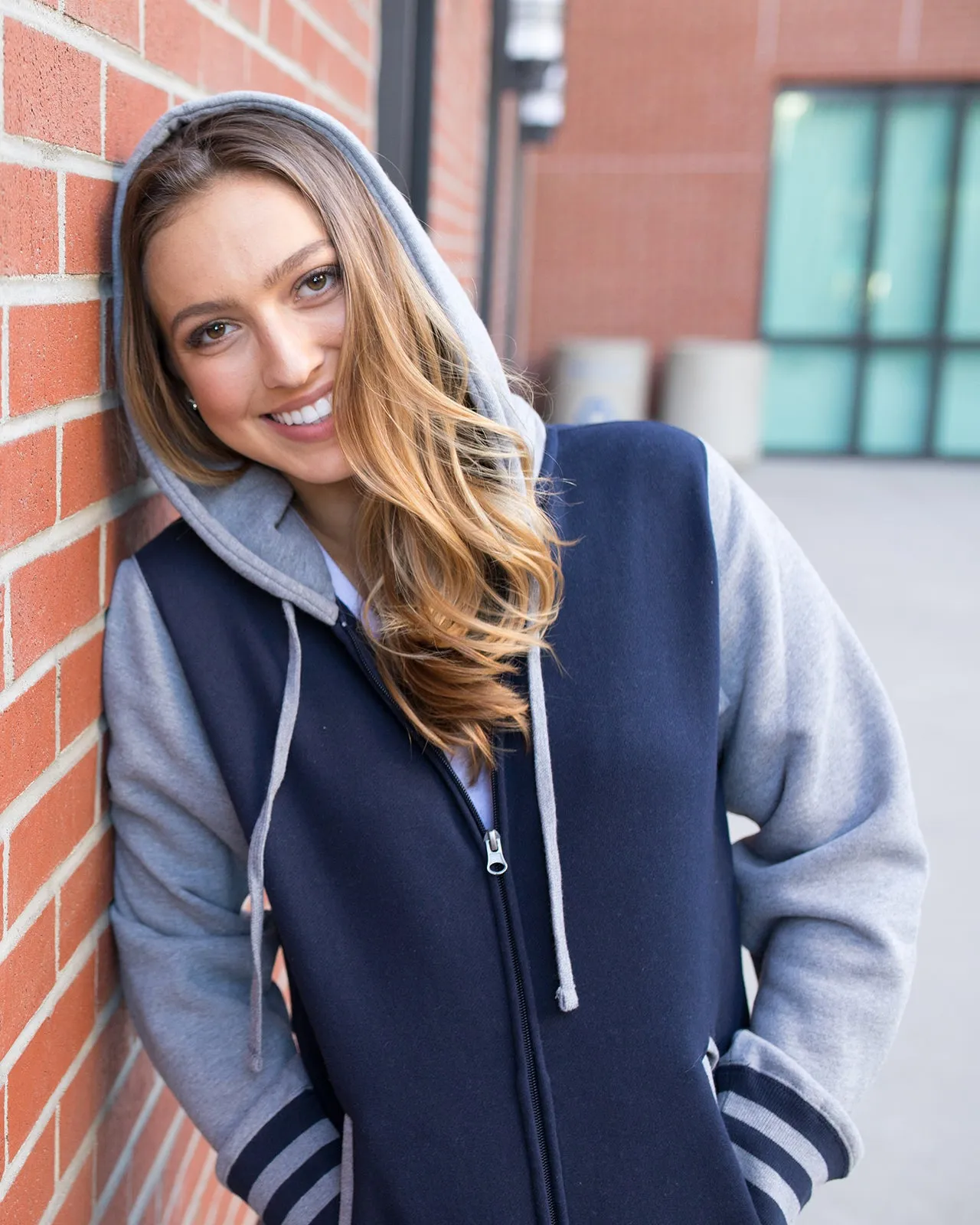 Heavyweight Varsity Full-Zip Hooded Sweatshirt