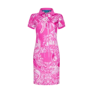 HERITAGE BREAST CANCER AWARENESS POLO DRESS-PINK