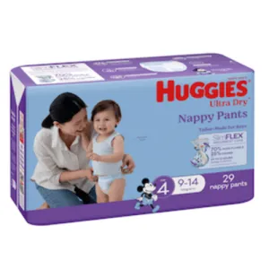 Huggies Toddler Nappy Pants For Boys 9-14kg 29 Pack