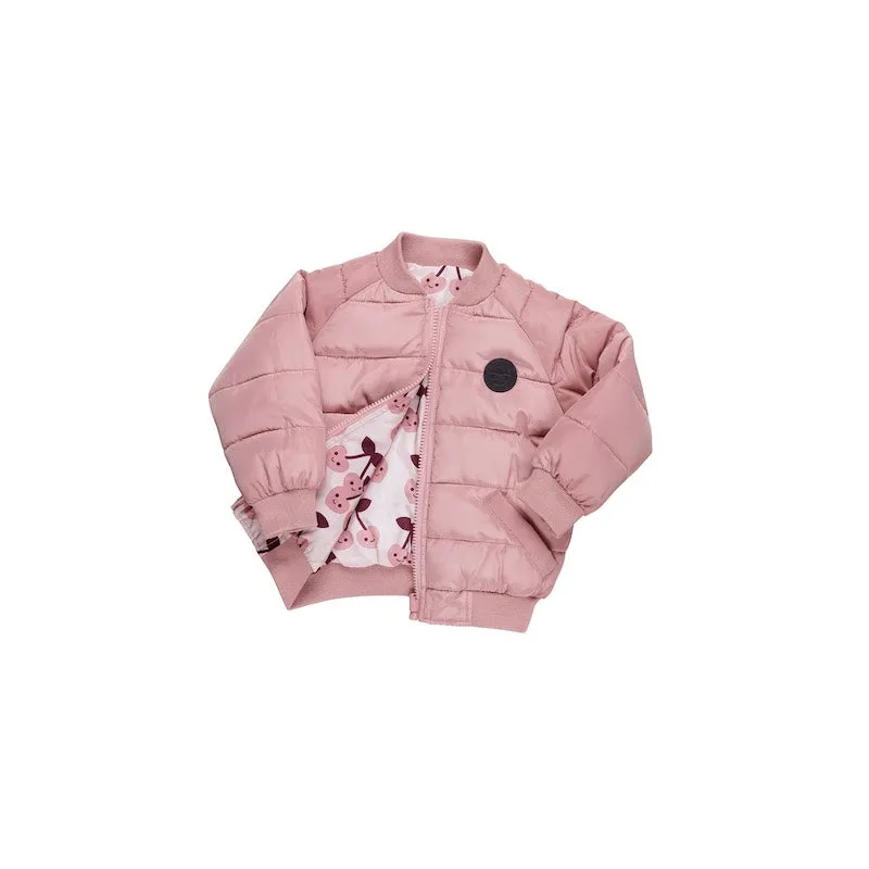 Huxbaby Cherry Hearts Reversible Bomber