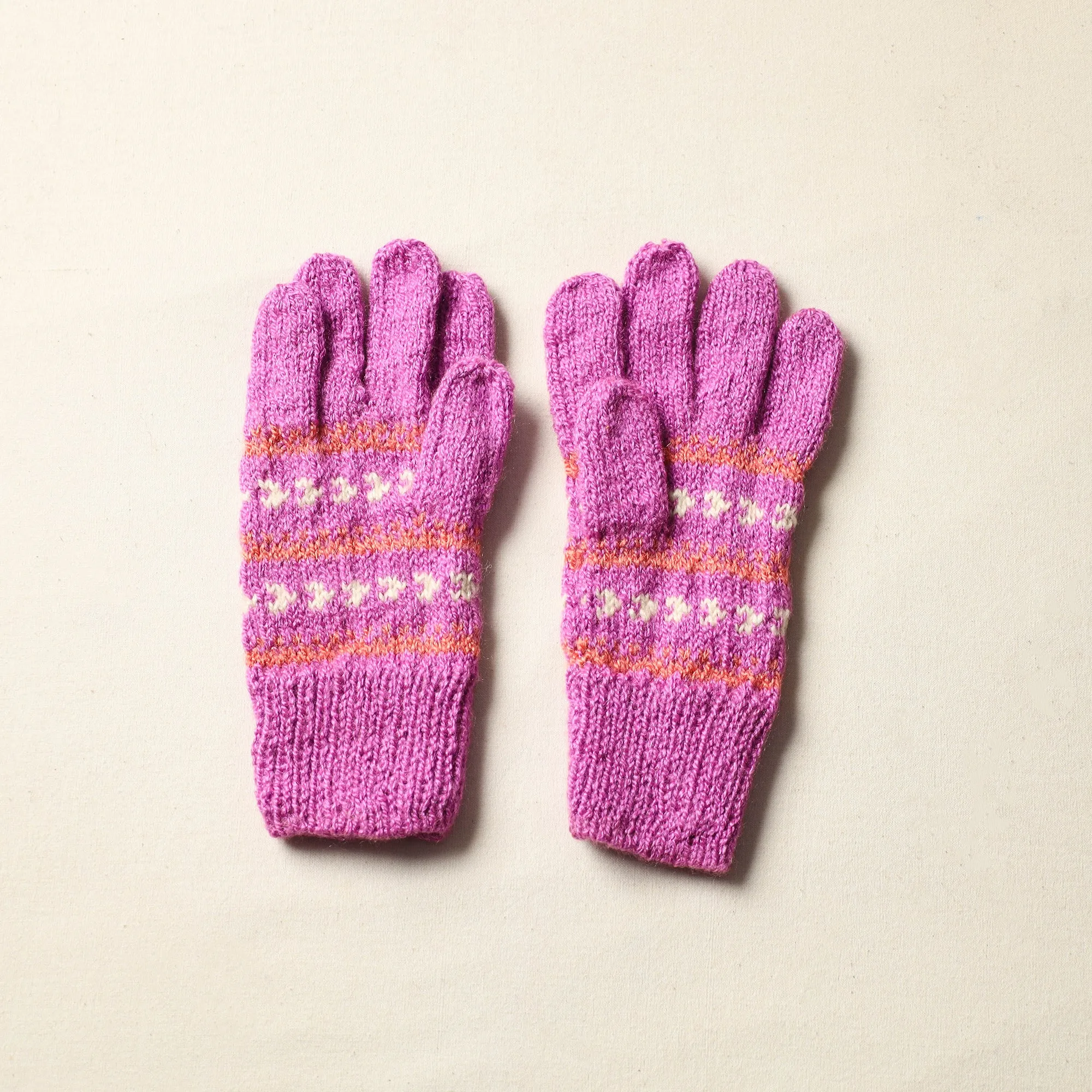 Kumaun Hand Knitted Woolen Gloves (Adult) 27