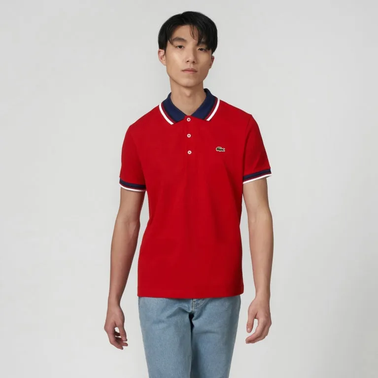 Lacoste Regular Fit Polo Shirt With Contrasting Collar