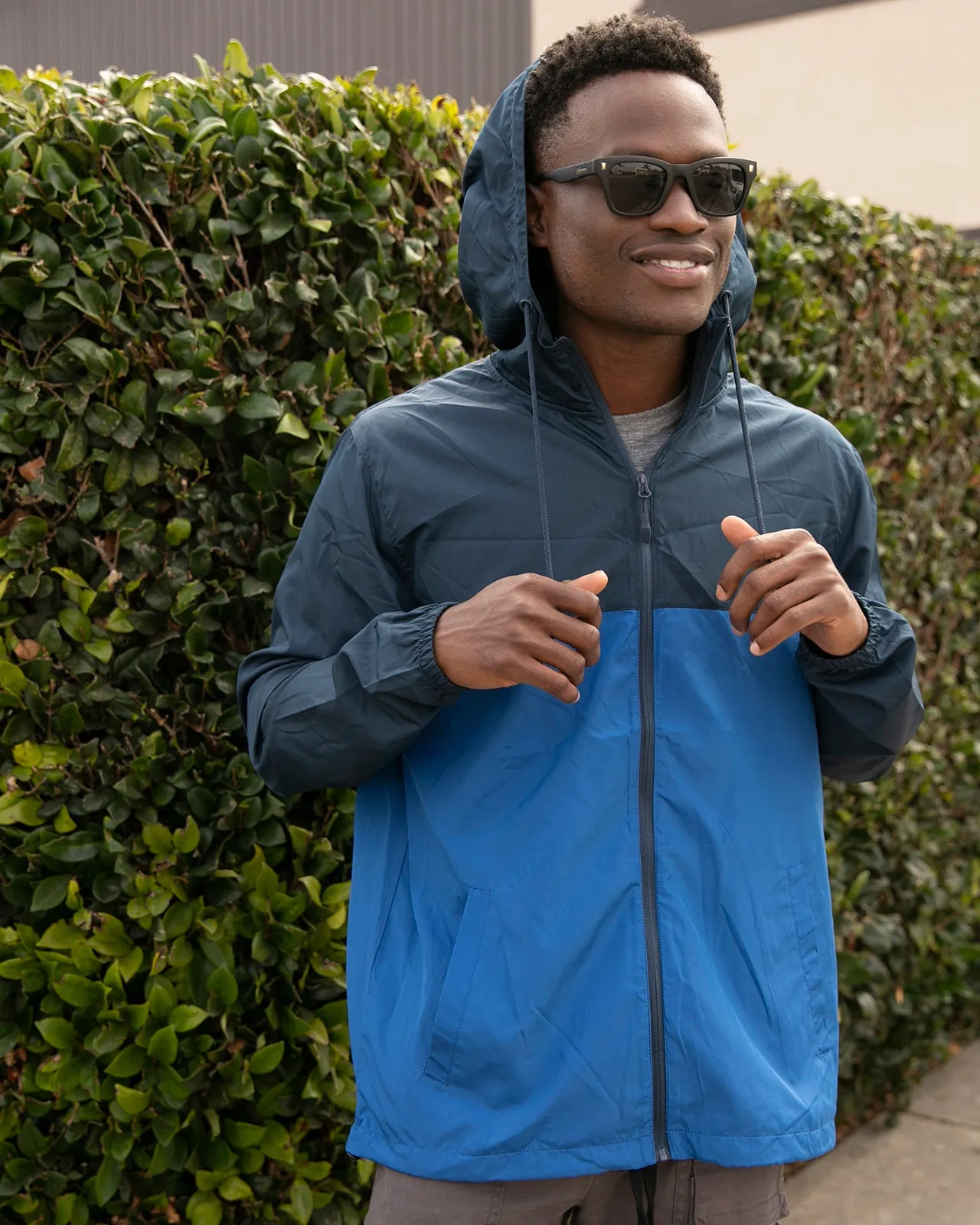 Lightweight Windbreaker Full-Zip Jacket