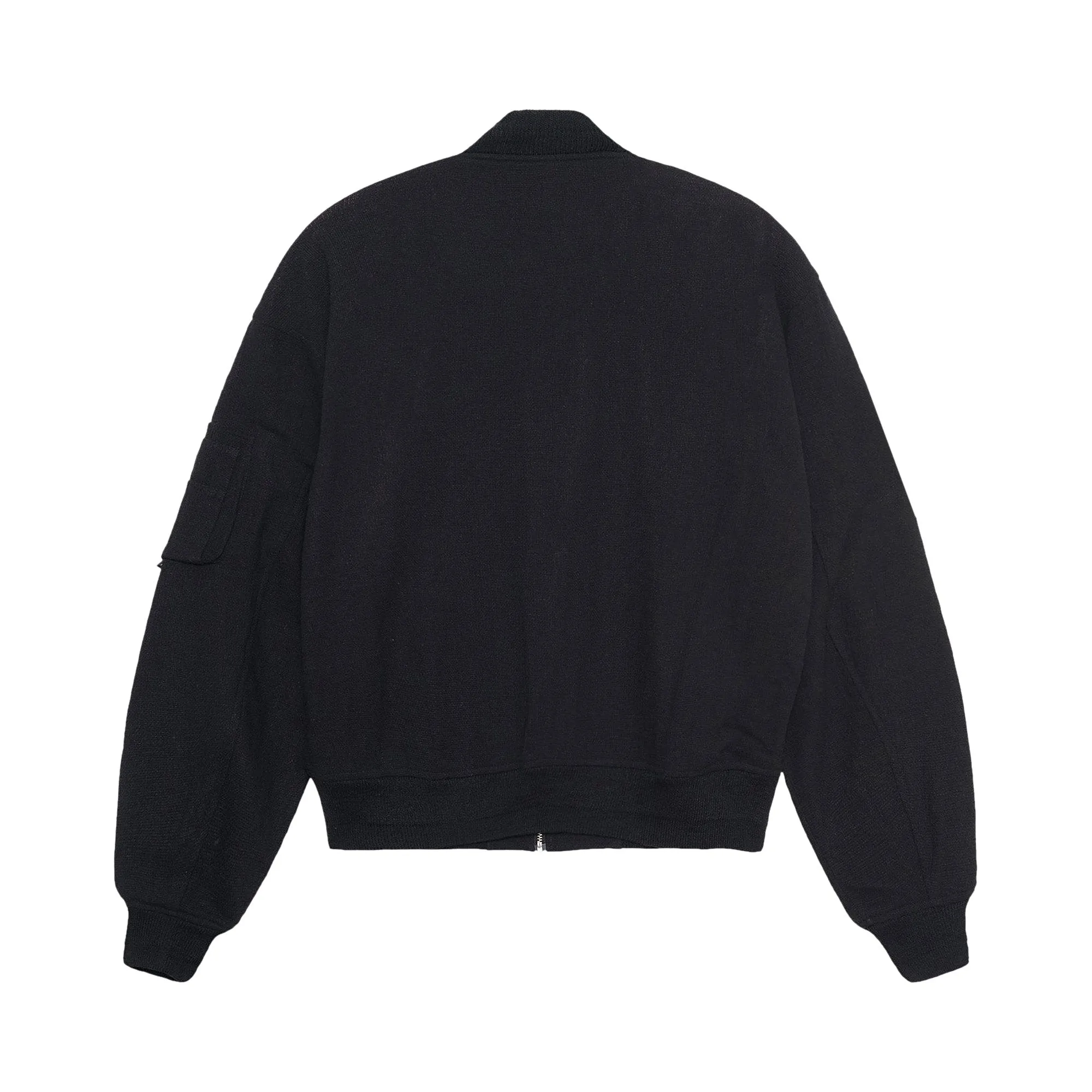 Linen Beach Bomber Stussy Black