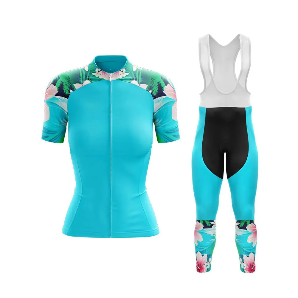 Max Lily Floral Sleeves Club Cycling Kit