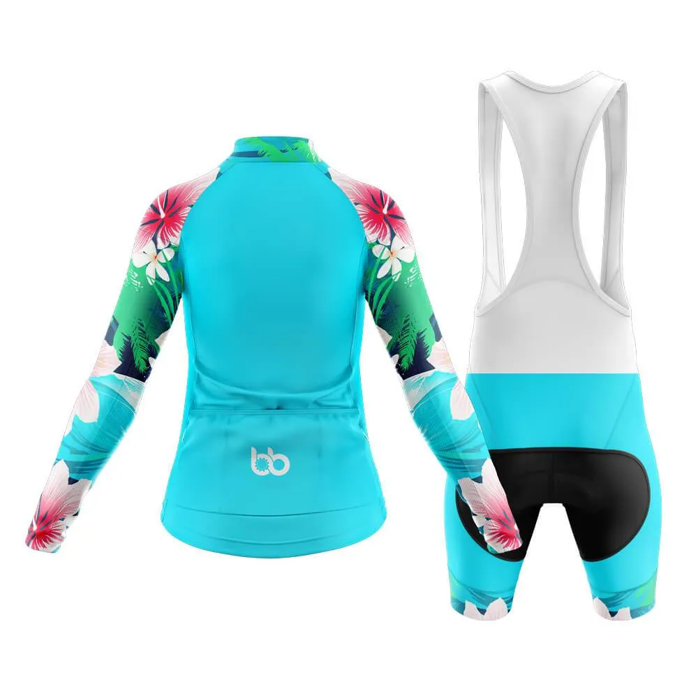 Max Lily Floral Sleeves Club Cycling Kit