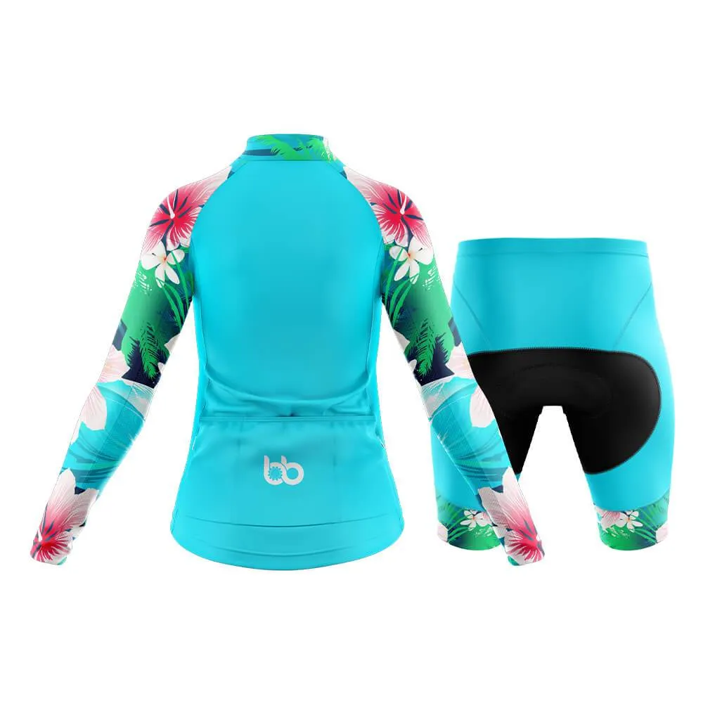 Max Lily Floral Sleeves Club Cycling Kit