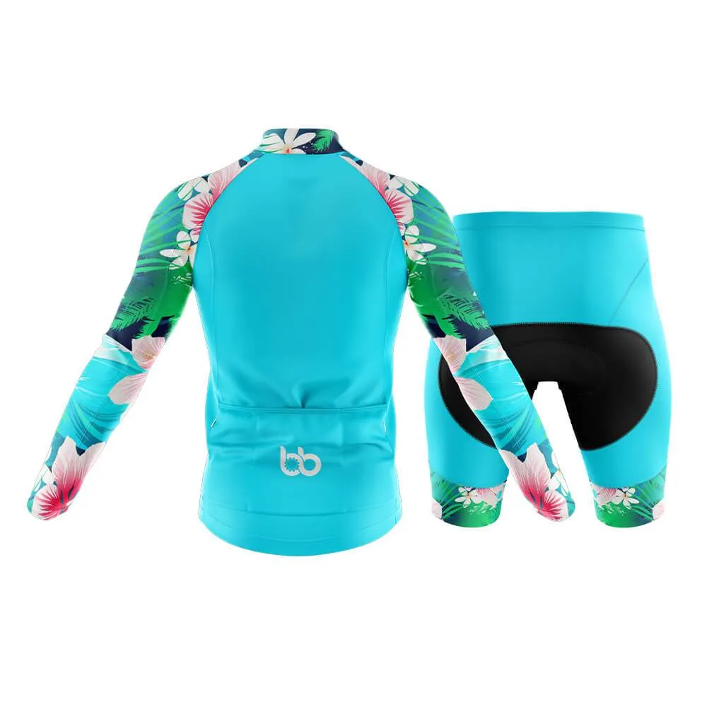 Max Lily Floral Sleeves Club Cycling Kit