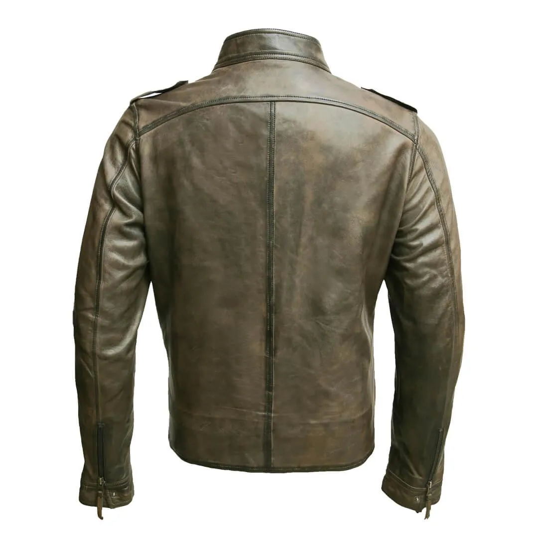 Men's Biker Leather Jacket