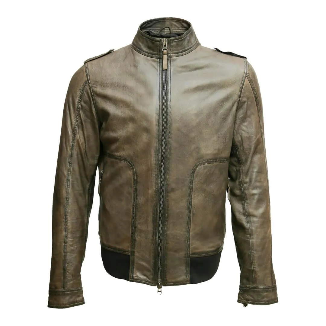 Men's Biker Leather Jacket