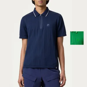 Mens Challenger Cable Zip Tennis Polo