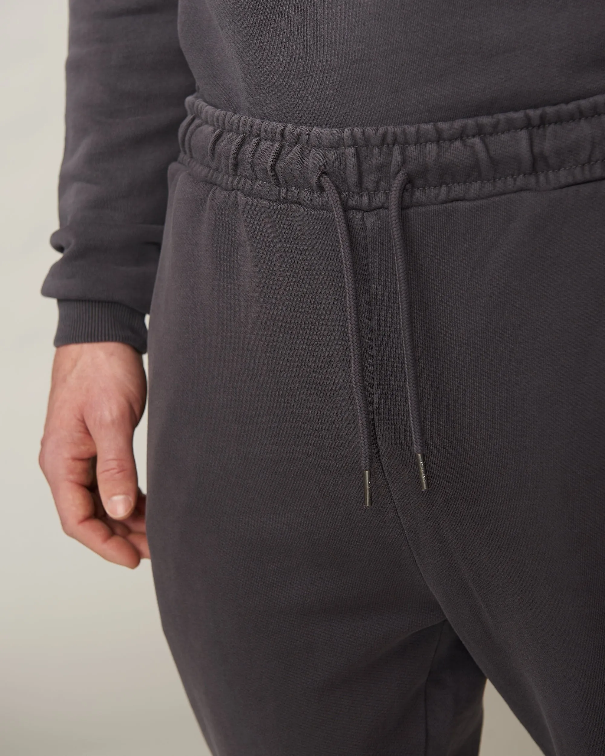 Miles French Terry Stacked Jogger - Dark Stone