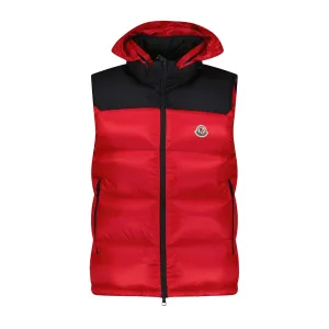 MONCLER 'Ophrys' Gilet Jacket Red