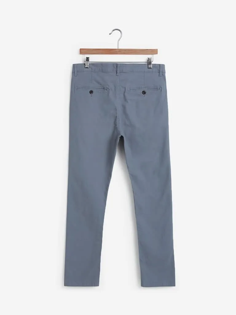 Nuon Light Blue Skinny Fit Rocker Chinos