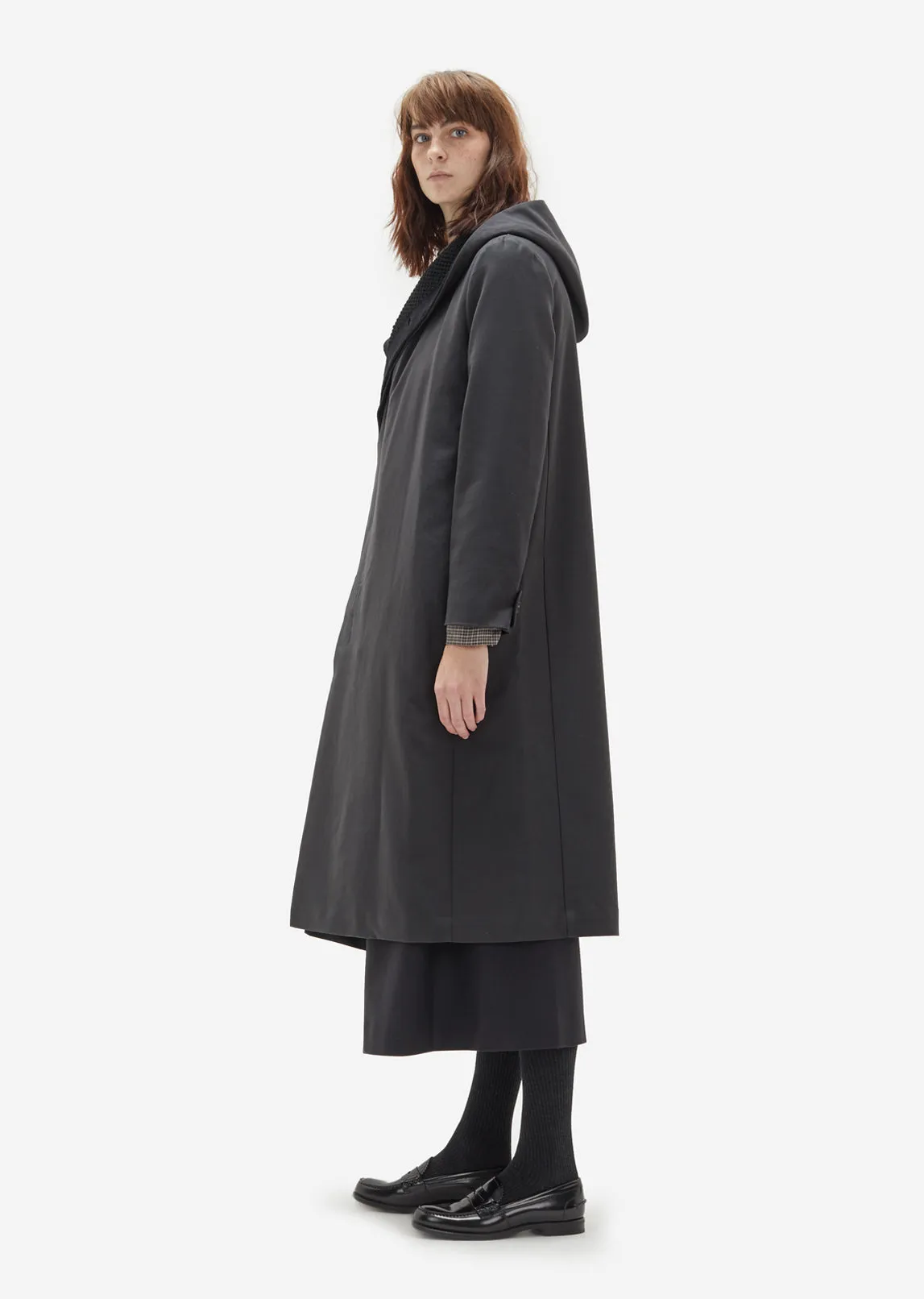 Omega Cotton Hooded Coat