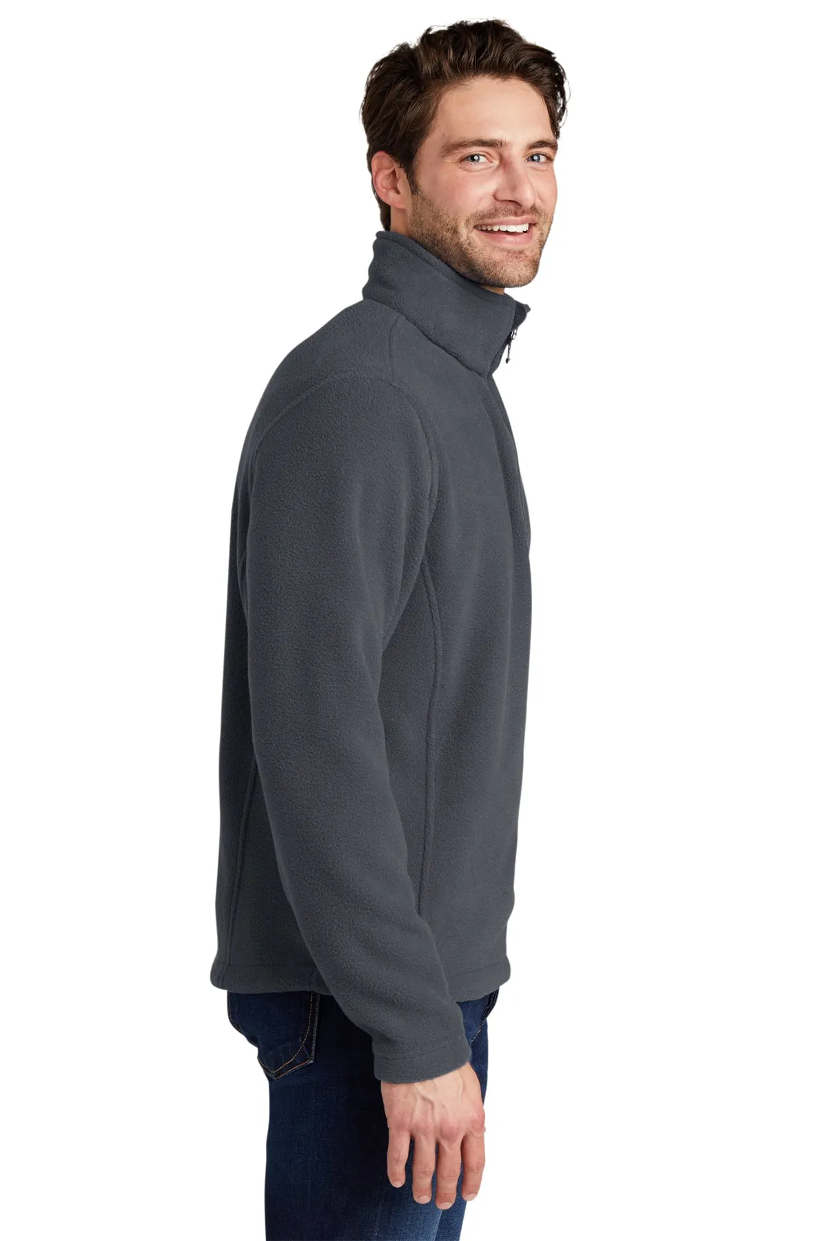 Port Authority Value Fleece 1/4-Zip Branded Pullovers, Iron Grey