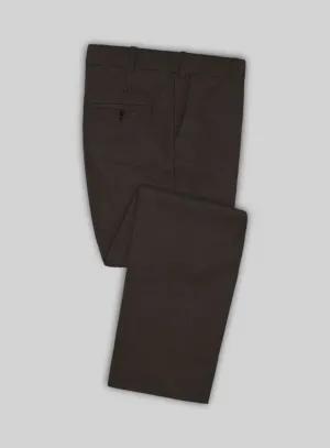 Reda Espresso Brown Wool Pants