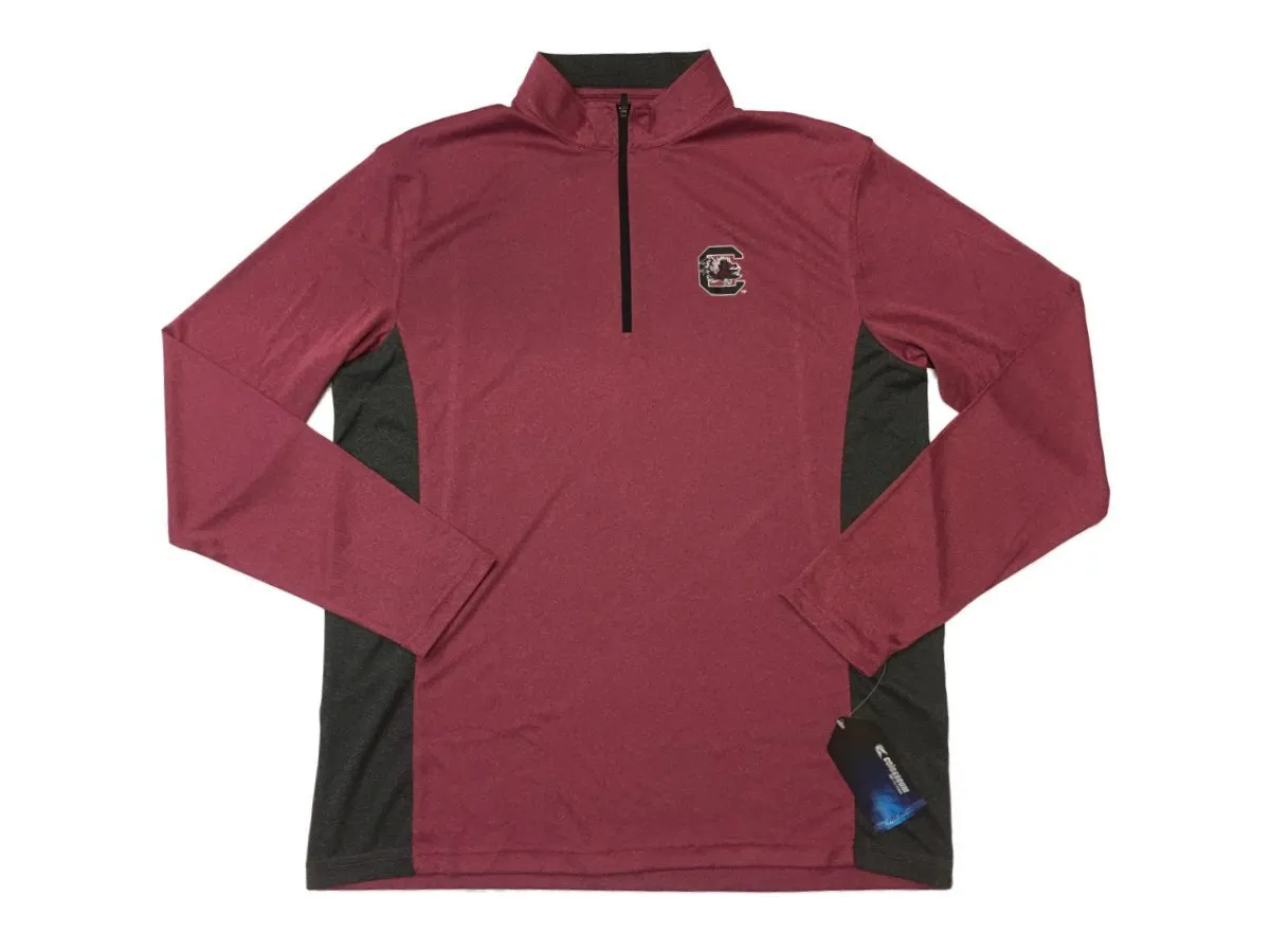 South Carolina Gamecocks Colosseum Faded Garnet 1/4 Zip Performance Pullover (L)