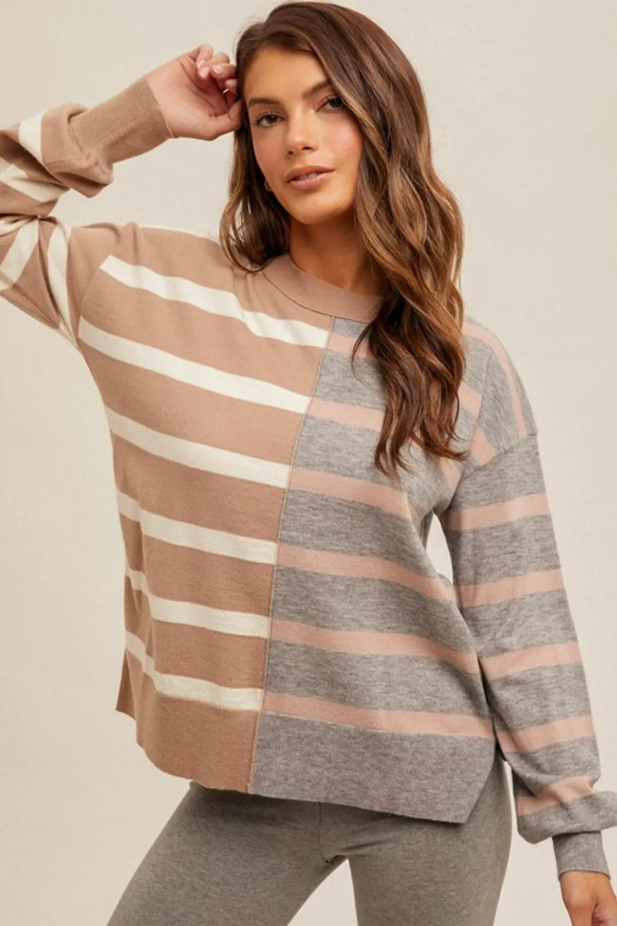 Striped Crew Pullovers - 2 Colors!