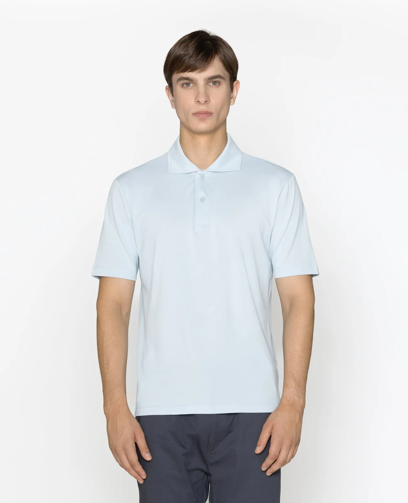 Supima Pique Spread Collar Polo