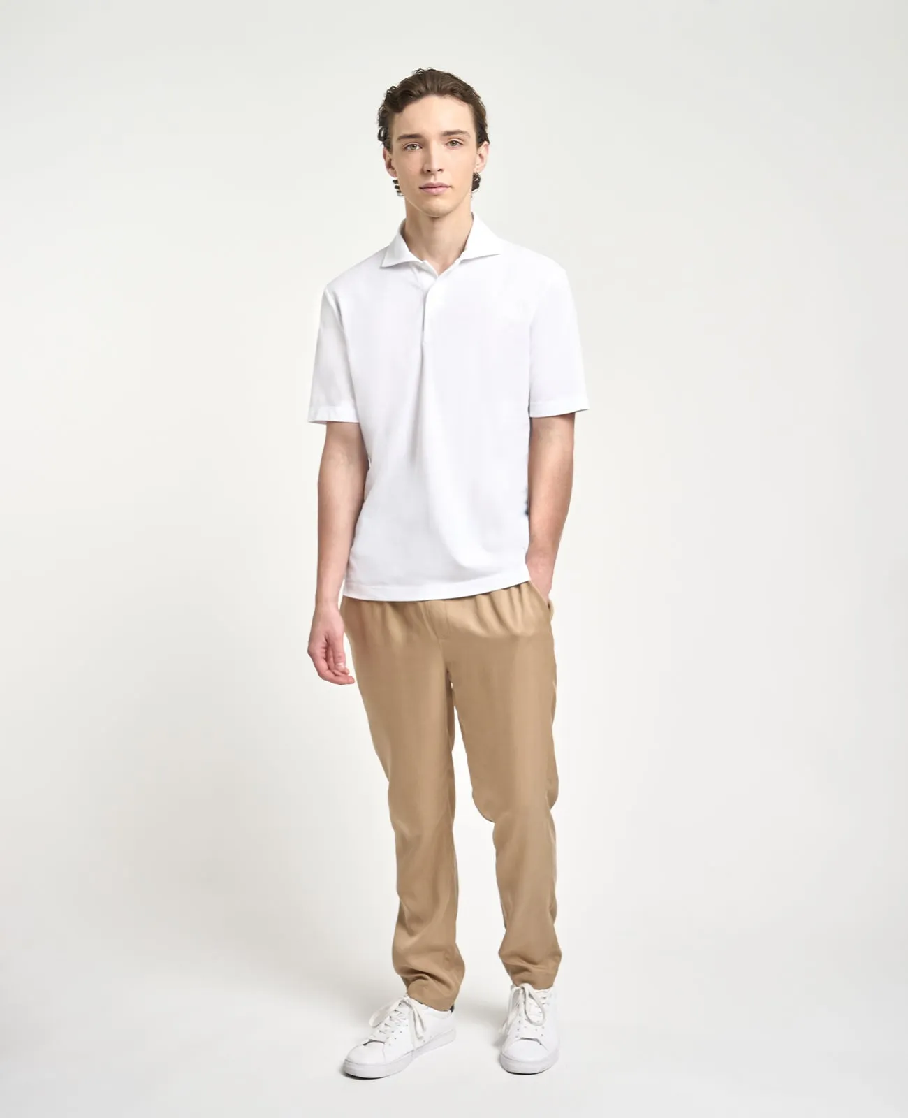 Supima Pique Spread Collar Polo