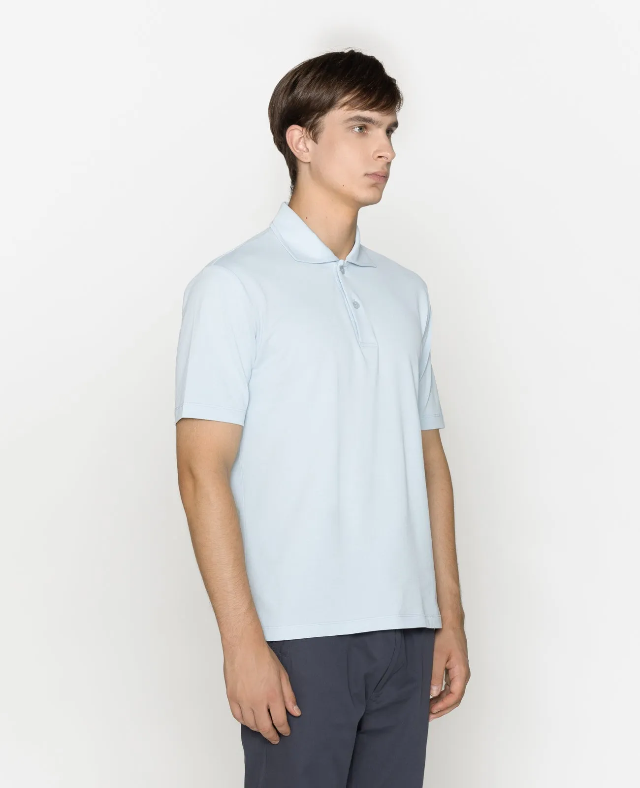 Supima Pique Spread Collar Polo