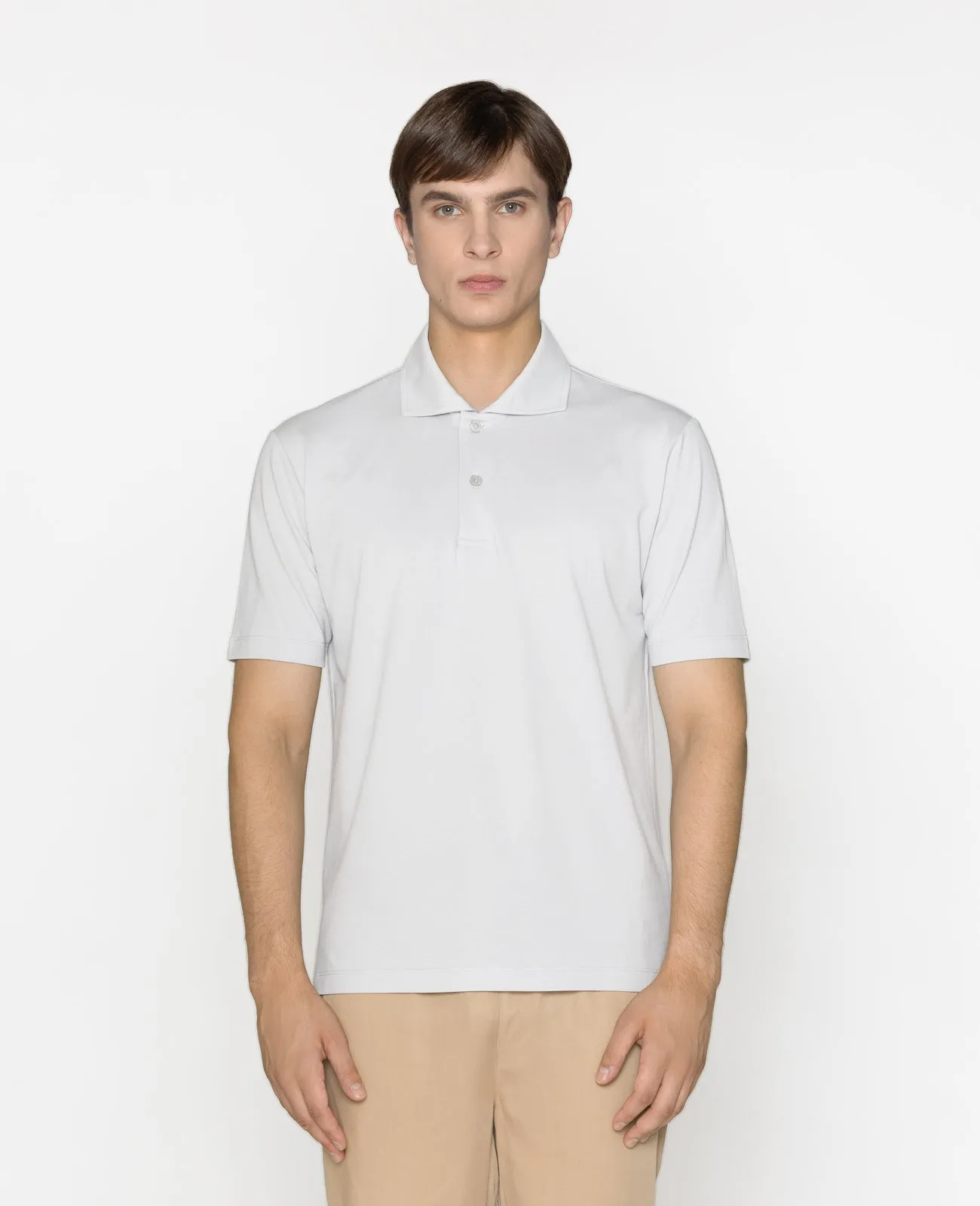 Supima Pique Spread Collar Polo