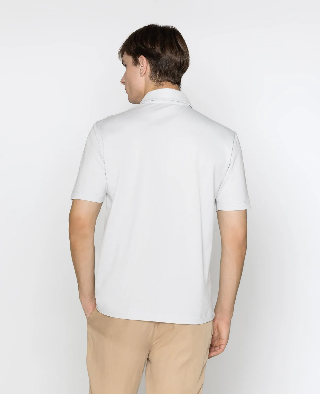 Supima Pique Spread Collar Polo