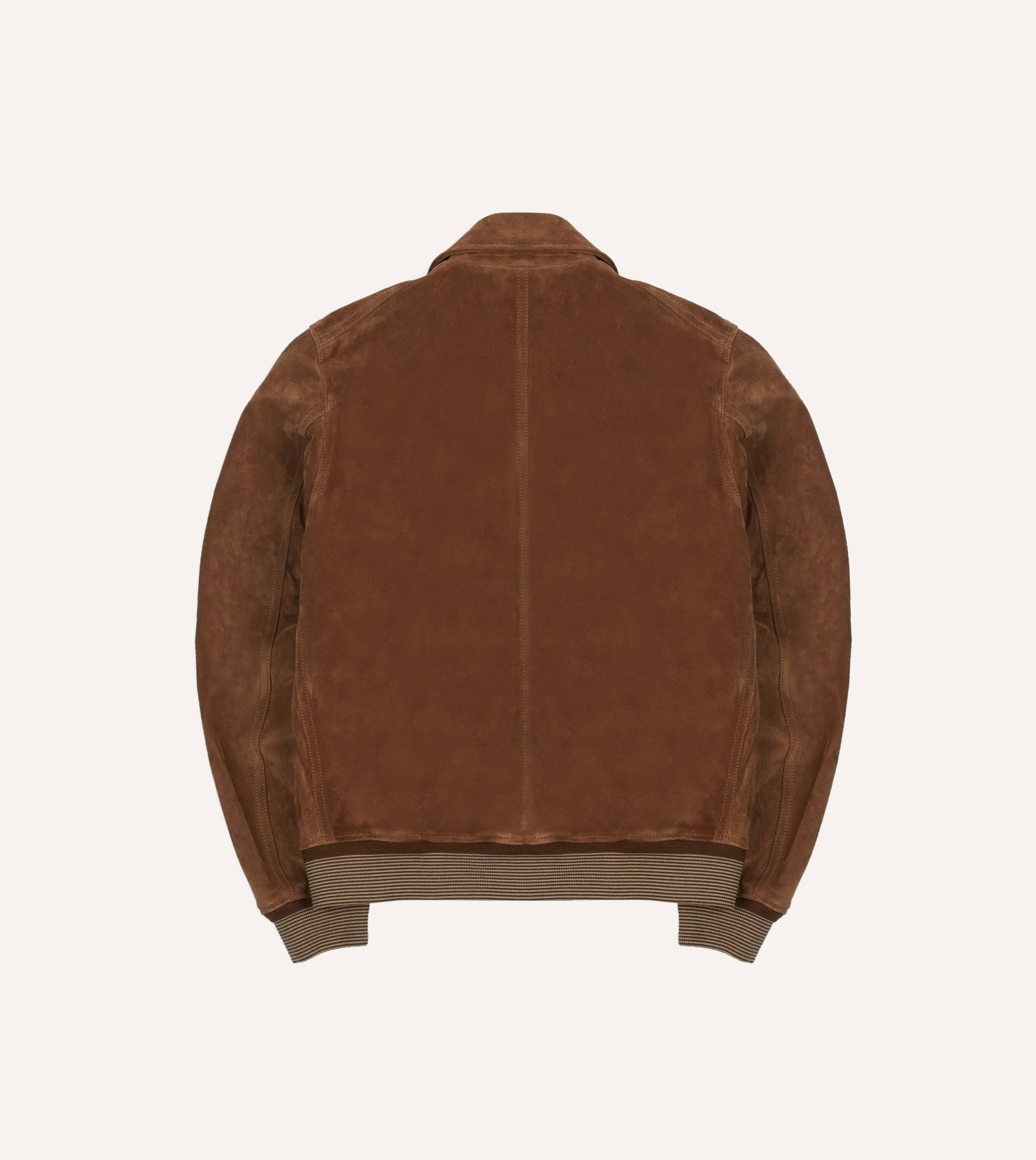 Tobacco Heavyweight Suede A-2 Bomber Jacket