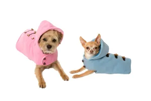 Toggle Hooded , Pink, Blue Coat